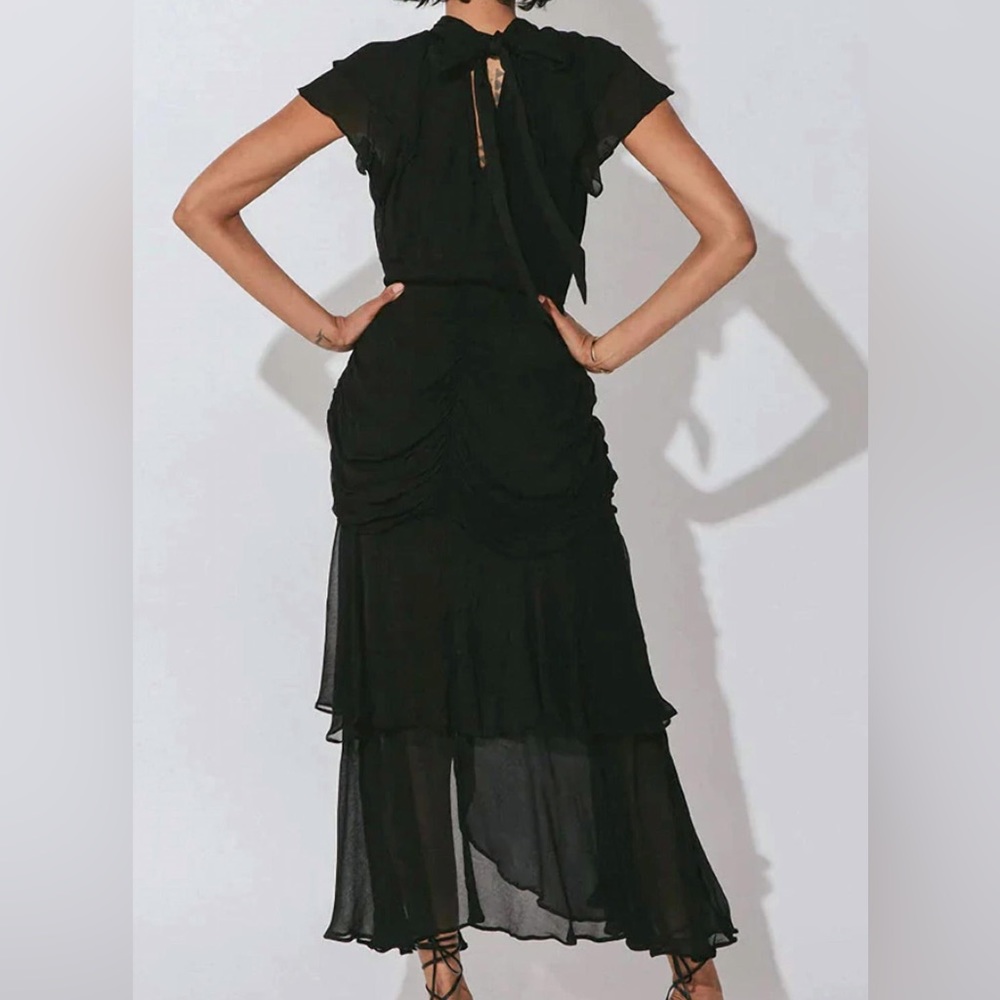 Cleobella Cecilia black ruffle maxi dress - Picture 4 of 9